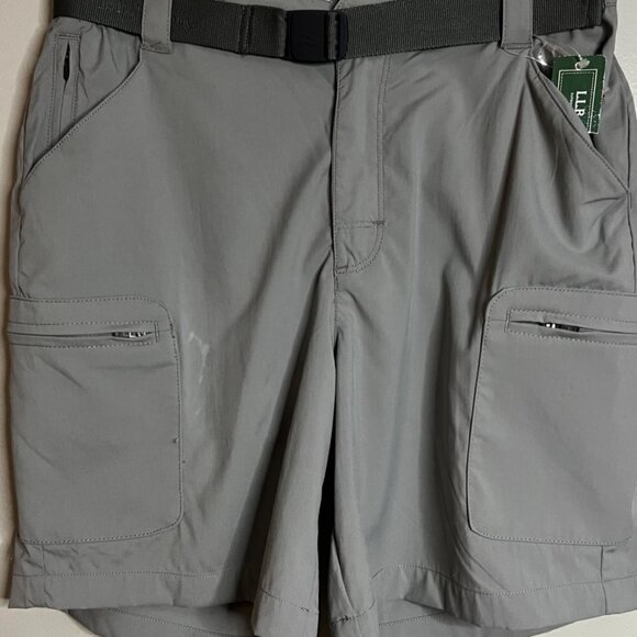 LL Bean Women's Tropicwear Shorts, 7" Inseam in Frost Gray Color Size XS - Picture 3 of 5